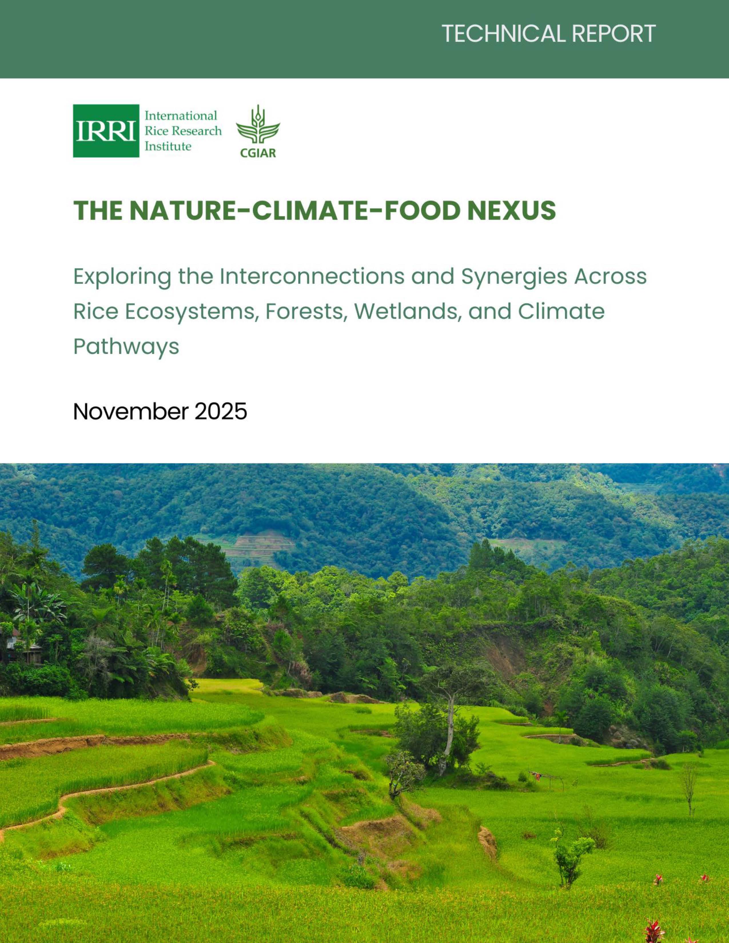 Technical Report The Nature-Cliamte-Food Nexus cover