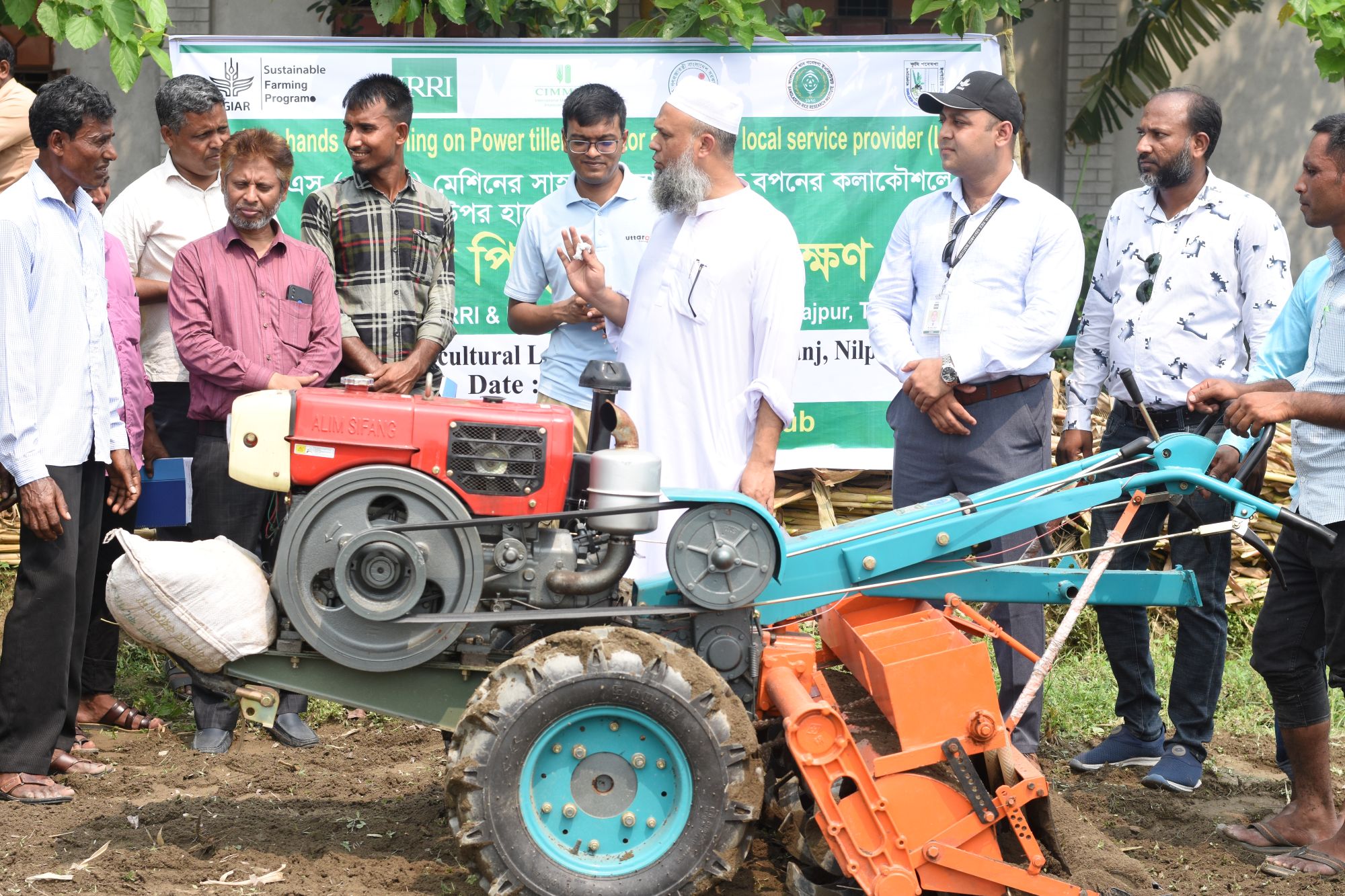 Training on mechanized direct-seeded rice (DSR) for precision sowing empowers local service providers in Nilphamari, Bangladesh