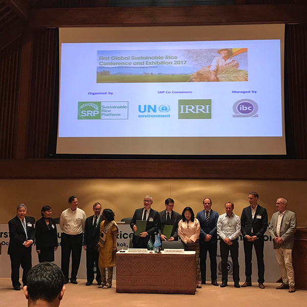 UN Environment and IRRI join hands to drive climate-smart sustainable rice