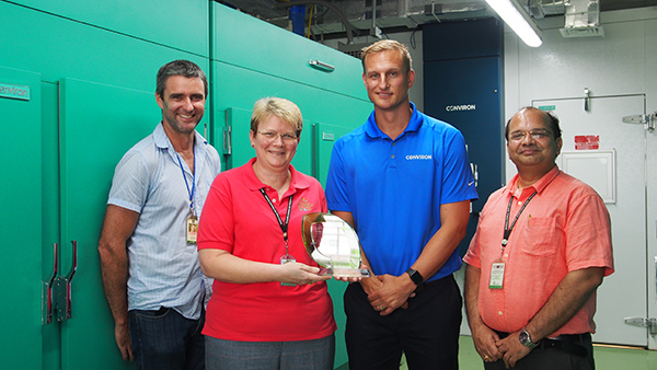 IRRI receives Conviron Green Leaf Award for rice science tech investments