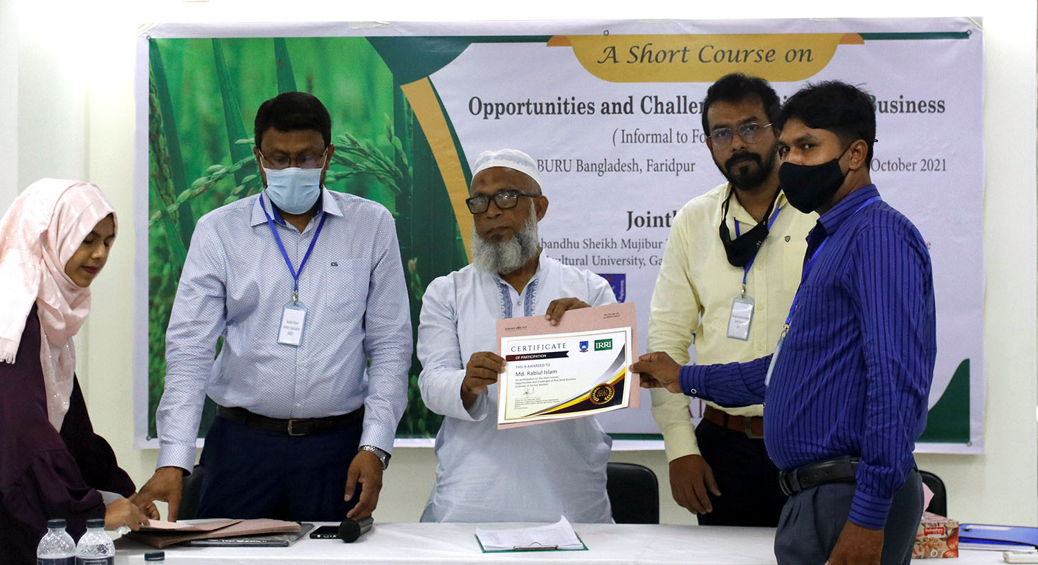 BSMRAU and IRRI train government and NGO staff to develop rice seed entrepreneurship among...