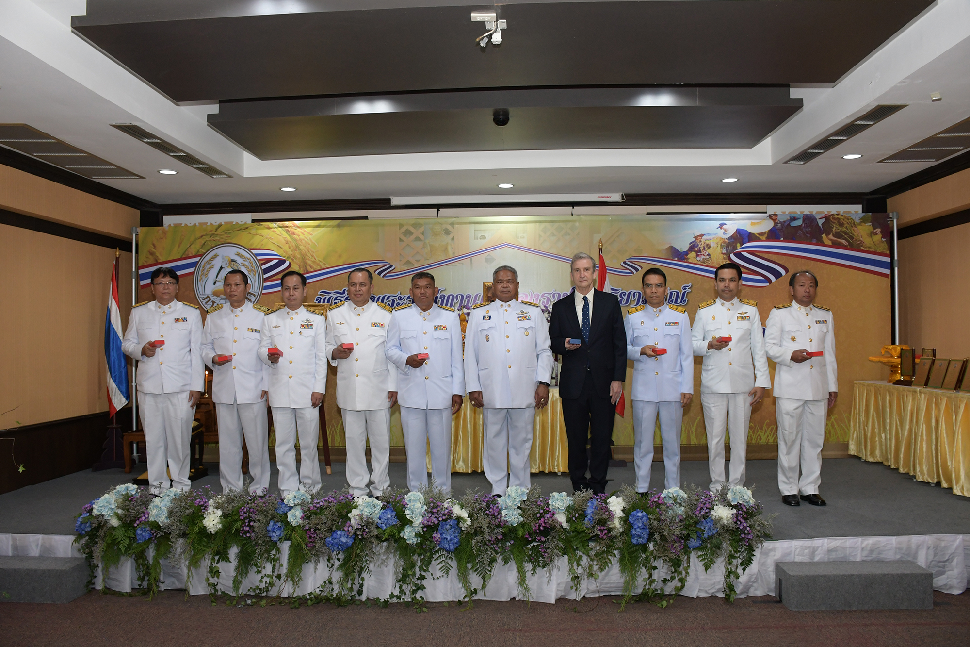 Former IRRI DG Bob Zeigler receives 5th Class of the Most Noble Order of the Crown of Thai...
