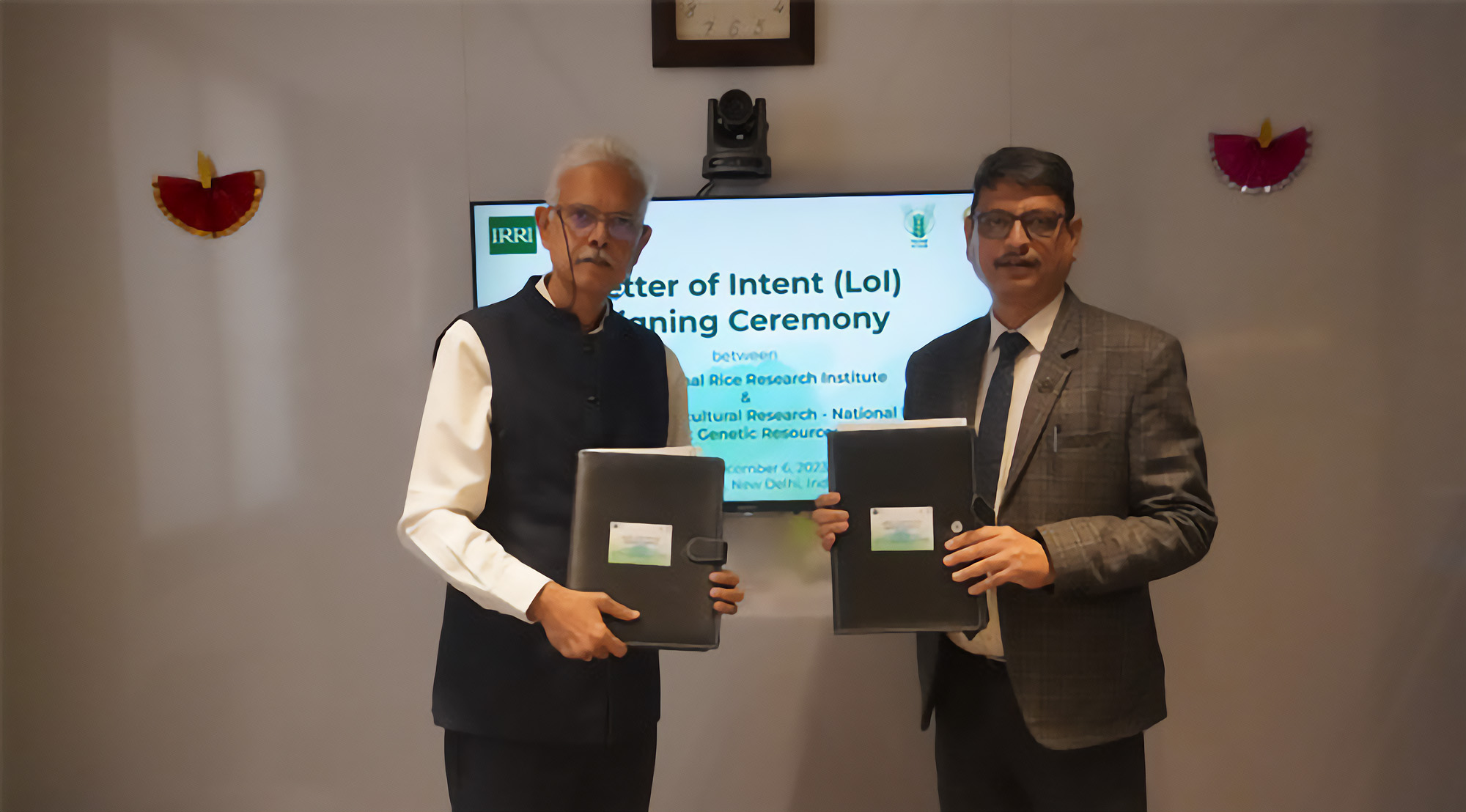 IRRI and ICAR to further promote research and development on rice genetic resources