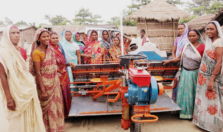 Women introduce mechanized farming in Bihar