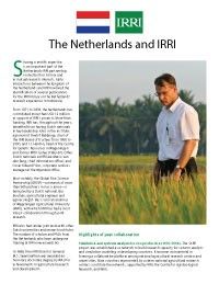 Netherlands and IRRI